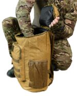 Рюкзак тактичний 60 л. з водонепроникного матеріалу КОЙОТ - Зображення 6