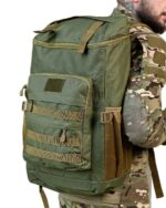 Рюкзак тактичний 60 л. з водонепроникного матеріалу ОЛИВА - Зображення 2