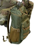 Рюкзак тактичний 60 л. з водонепроникного матеріалу ОЛИВА - Зображення 3