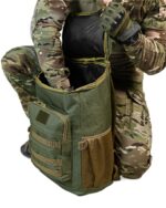 Рюкзак тактичний 60 л. з водонепроникного матеріалу ОЛИВА - Зображення 5