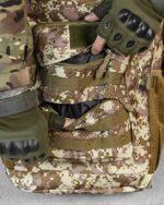 Рюкзак тактичний 60 л. з водонепроникного матеріалу ПІКСЕЛЬ - Зображення 4