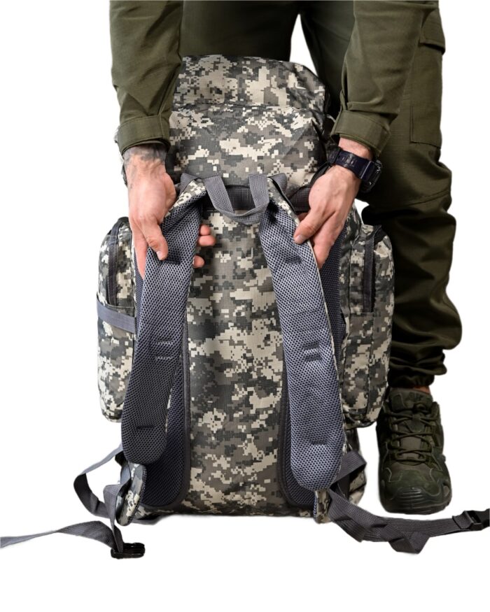 Рюкзак тактичний 50 л. із зносостійкого, водонепроникного матеріалу ПІКСЕЛЬ - Зображення 10