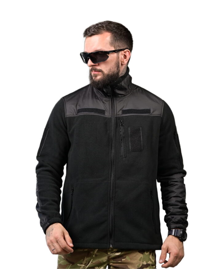 Тактична флісова кофта Polar 250 Чорний - Зображення 1