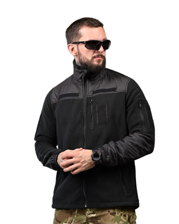Тактична флісова кофта Polar 250 Чорний - Зображення 7