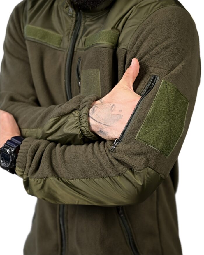 Тактична флісова кофта Polar 250 Оливковий - Зображення 4