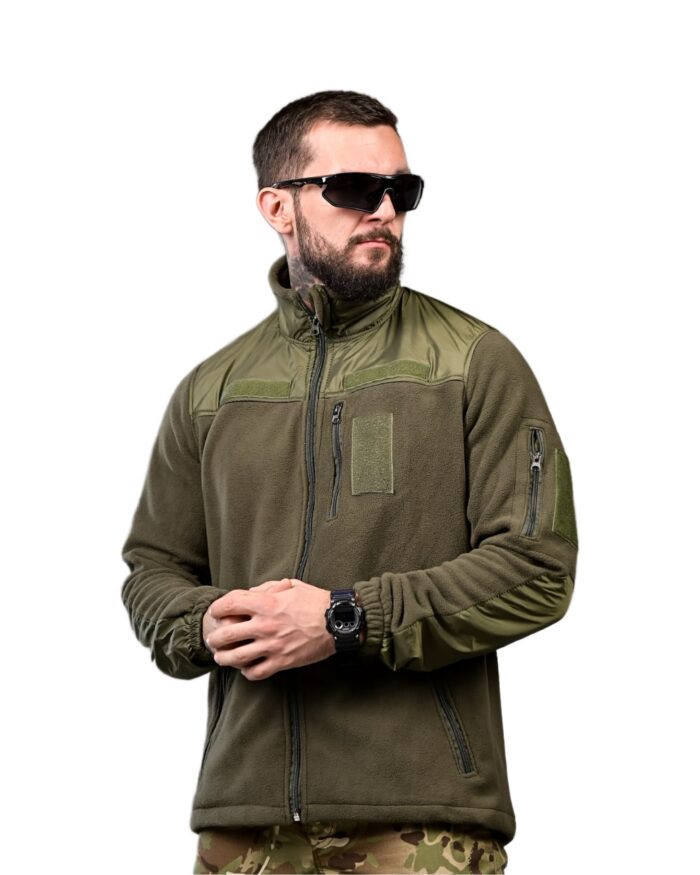 Тактична флісова кофта Polar 250 Оливковий - Зображення 7