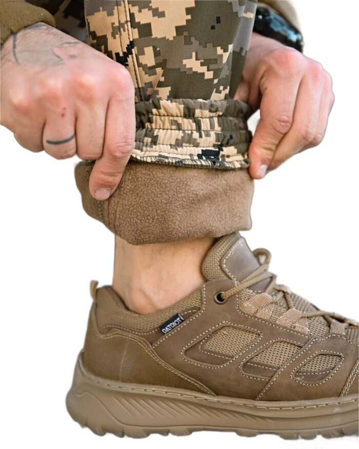 Зимові тактичні штани Softshell з флісовою підкладкою Піксель - Зображення 3