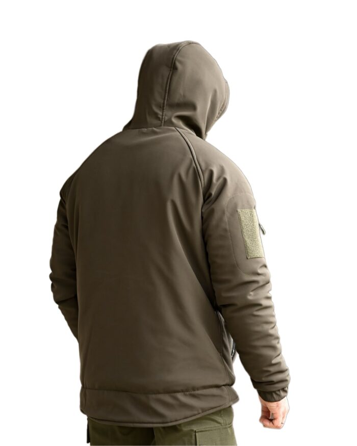 Зимова тактична куртка Softshell + Omni-Heat -20°C Олива - Зображення 6