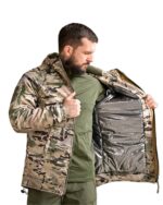 Зимова тактична куртка Softshell + Omni-Heat -20°C Мультикам - Зображення 2