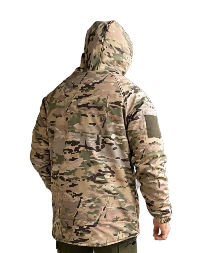 Зимова тактична куртка Softshell + Omni-Heat -20°C Мультикам - Зображення 5
