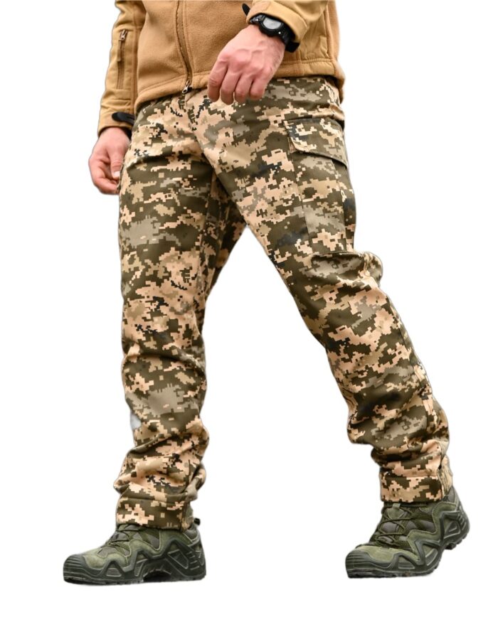 Зимові тактичні штани з флісовою підкладкою S - 6XL Піксель - Зображення 2