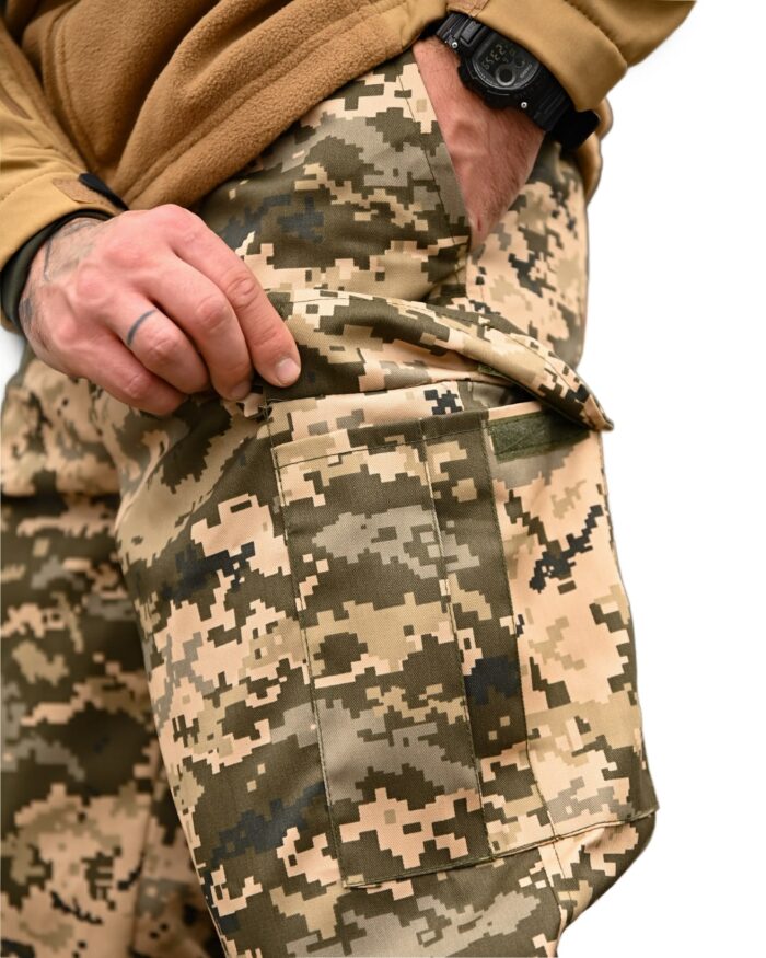 Зимові тактичні штани з флісовою підкладкою S - 6XL Піксель - Зображення 4