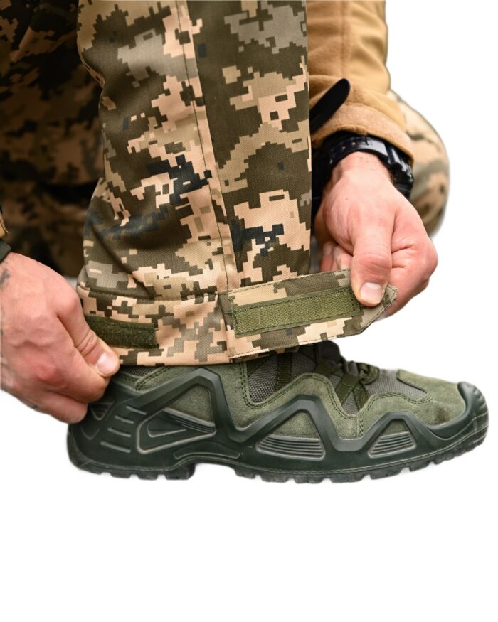 Зимові тактичні штани з флісовою підкладкою S - 6XL Піксель - Зображення 6