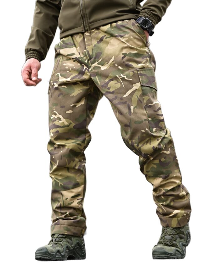 Зимові тактичні штани з флісовою підкладкою S - 6XL Мультикам - Зображення 1