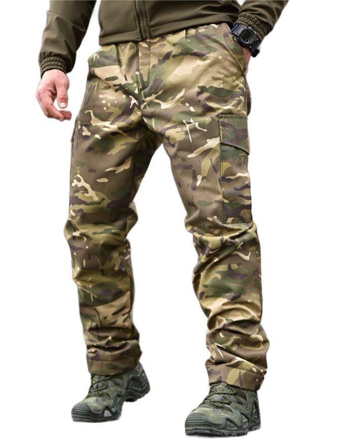 Зимові тактичні штани з флісовою підкладкою S - 6XL Мультикам - Зображення 7