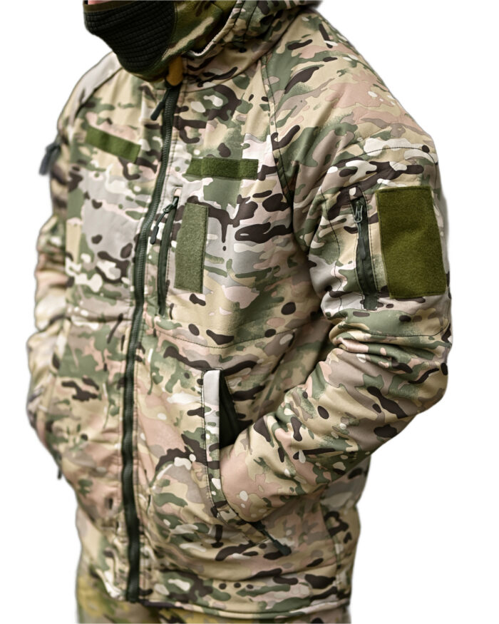 Зимовий тактичний костюм Gamma Force Softshell + Omni-Heat + Slimtex Мультикам - Зображення 7