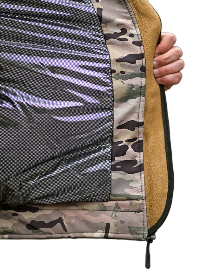 Зимовий тактичний костюм Gamma Force Softshell + Omni-Heat + Slimtex Мультикам - Зображення 8