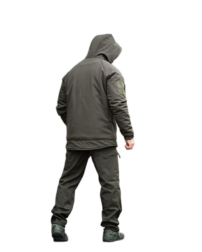 Зимовий тактичний костюм Gamma Force Softshell + Omni-Heat + Slimtex Оливковий - Зображення 5