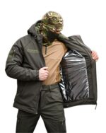 Зимовий тактичний костюм Gamma Force Softshell + Omni-Heat + Slimtex Оливковий - Зображення 7