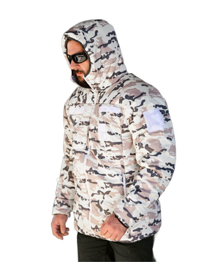 Зимова камуфляжна куртка Falcon Military White Camo - Зображення 2