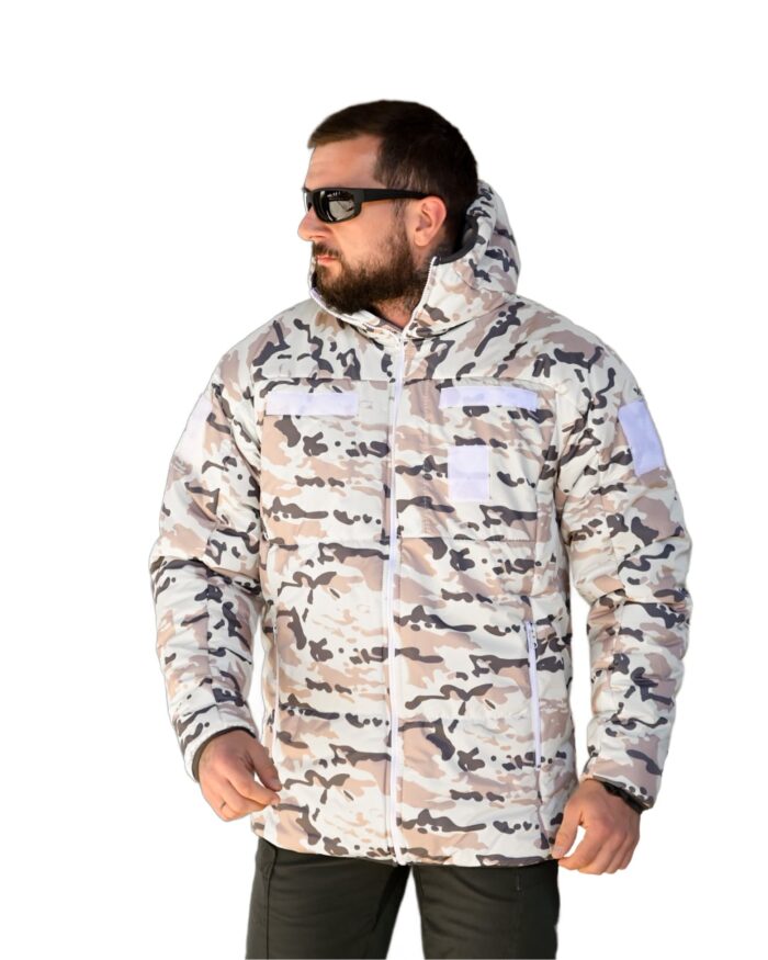 Зимова камуфляжна куртка Falcon Military White Camo - Зображення 5