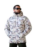 Зимова камуфляжна куртка Falcon Military White Camo