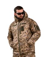 Зимова тактична куртка Softshell + Omni-Heat -20°C Піксель - Зображення 5