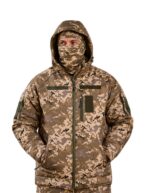 Зимова тактична куртка Softshell + Omni-Heat -20°C Піксель - Зображення 10