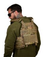 Плитоноска Plate carrier Cordura 4 точки скидання Мультикам - Зображення 4