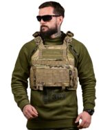 Плитоноска Plate carrier Cordura 4 точки скидання Мультикам
