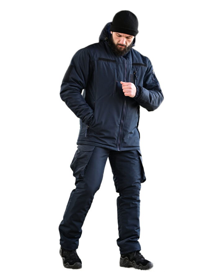 Зимовий тактичний костюм Northern 2 в 1 Primaloft + Omni-Heat Синій - Зображення 2