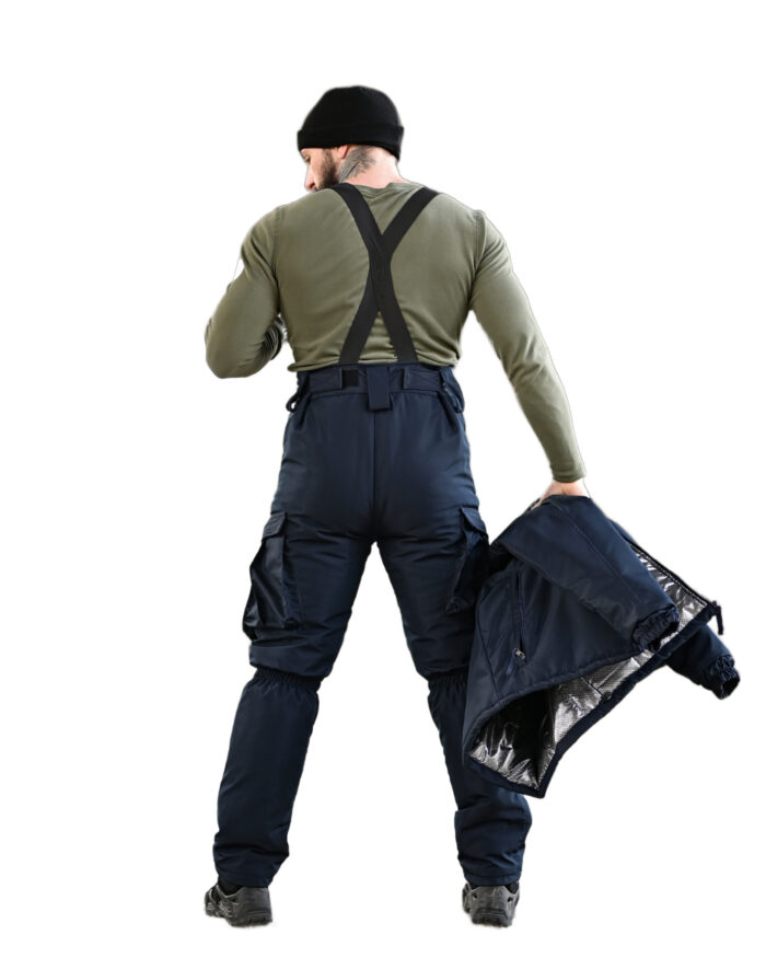 Зимовий тактичний костюм Northern 2 в 1 Primaloft + Omni-Heat Синій - Зображення 9