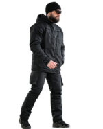 Зимовий тактичний костюм Northern 2 в 1 Primaloft + Omni-Heat Чорний - Зображення 2