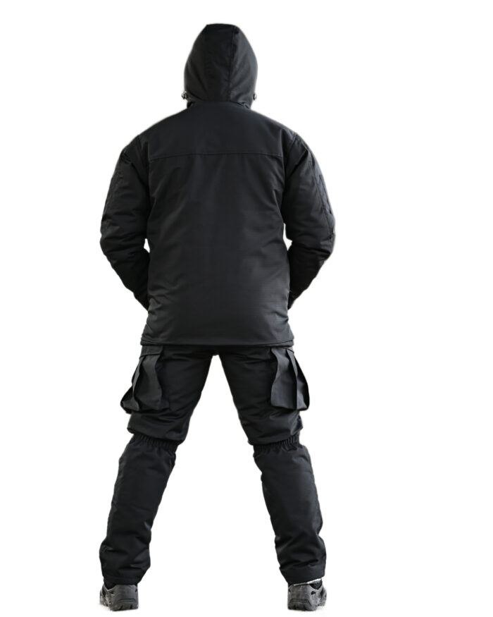 Зимовий тактичний костюм Northern 2 в 1 Primaloft + Omni-Heat Чорний - Зображення 3
