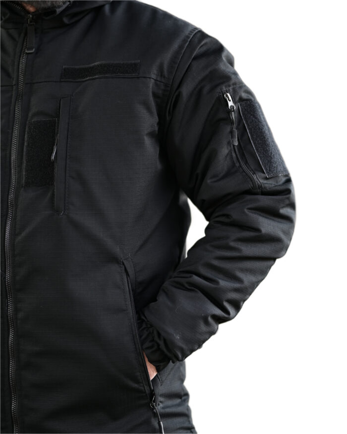Зимовий тактичний костюм Northern 2 в 1 Primaloft + Omni-Heat Чорний - Зображення 4
