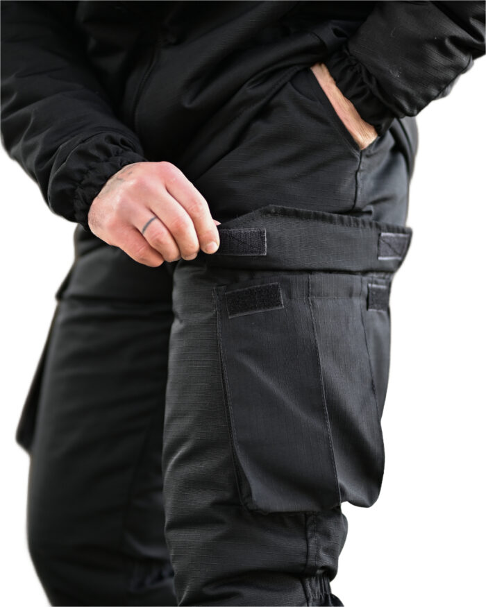 Зимовий тактичний костюм Northern 2 в 1 Primaloft + Omni-Heat Чорний - Зображення 10