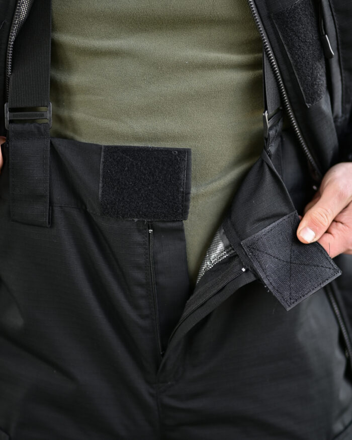 Зимовий тактичний костюм Northern 2 в 1 Primaloft + Omni-Heat Чорний - Зображення 7