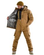 Зимовий тактичний костюм Northern 2 в 1 Primaloft + Omni-Heat Койот
