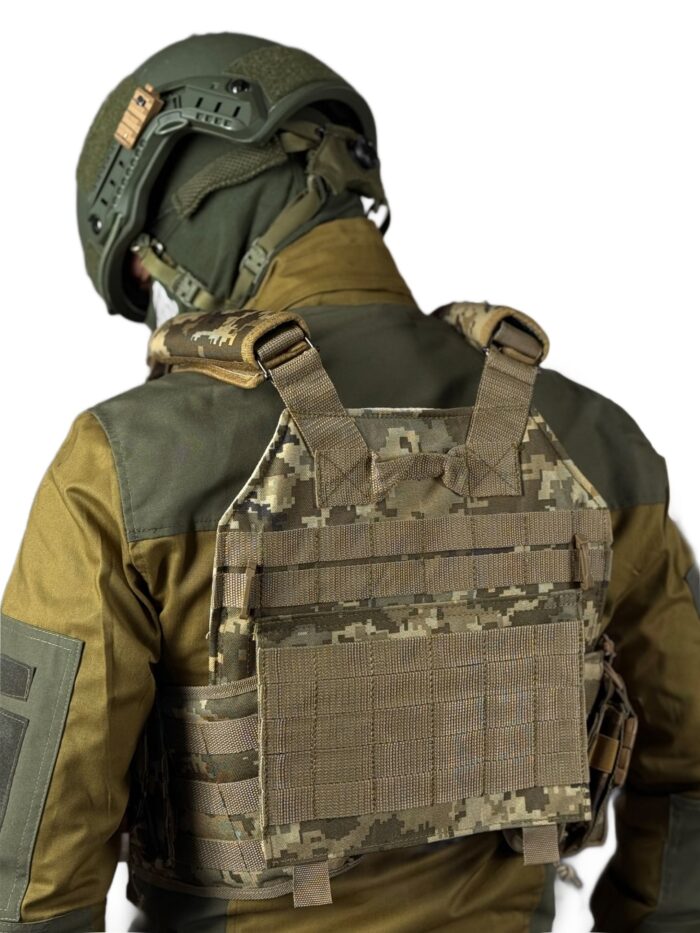 Тактична плитоноска Revenger з підсумками Cordura 4 точки скидання Піксель - Зображення 4