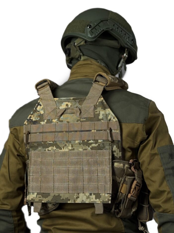 Тактична плитоноска Revenger з підсумками Cordura 4 точки скидання Піксель - Зображення 5