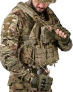 Тактична плитоноска з підсумками Cordura 4 точки скидання Мультикам - Зображення 7