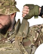 Тактична плитоноска з підсумками Cordura 4 точки скидання Мультикам - Зображення 9