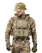 Тактична плитоноска з підсумками Cordura 4 точки скидання Мультикам - Зображення 2
