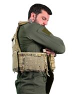 Тактична плитоноска Attack з напашником та підсумками CORDURA Мультикам - Зображення 7