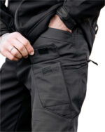 Тактичні штани Maximus Softshell з флісовою підкладкою Темно сірий - Зображення 3