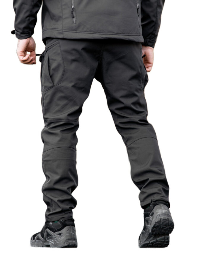 Тактичні штани Maximus Softshell з флісовою підкладкою Темно сірий - Зображення 8
