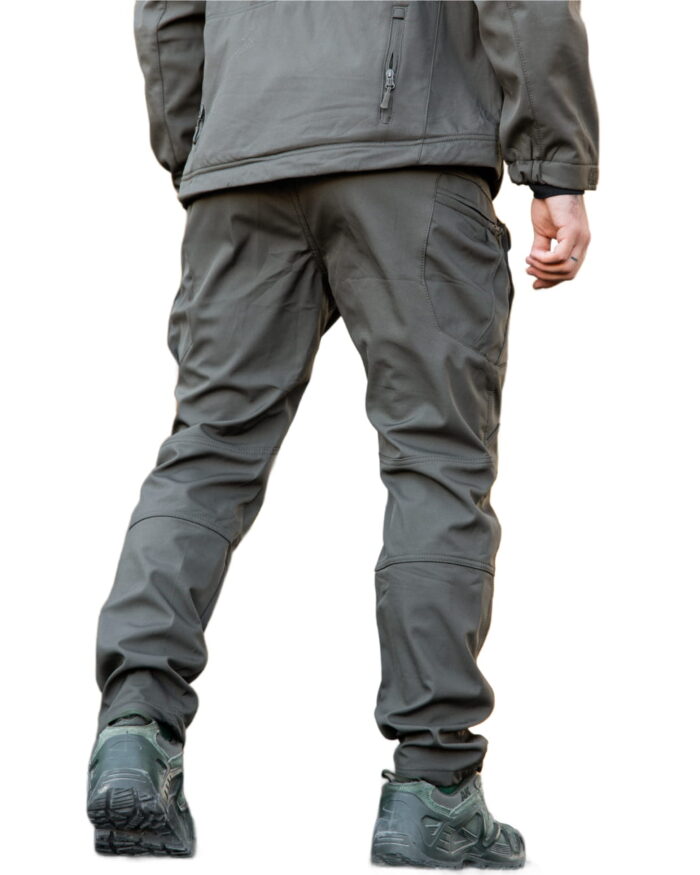 Тактичні штани Maximus Softshell з флісовою підкладкою Оливковий - Зображення 3