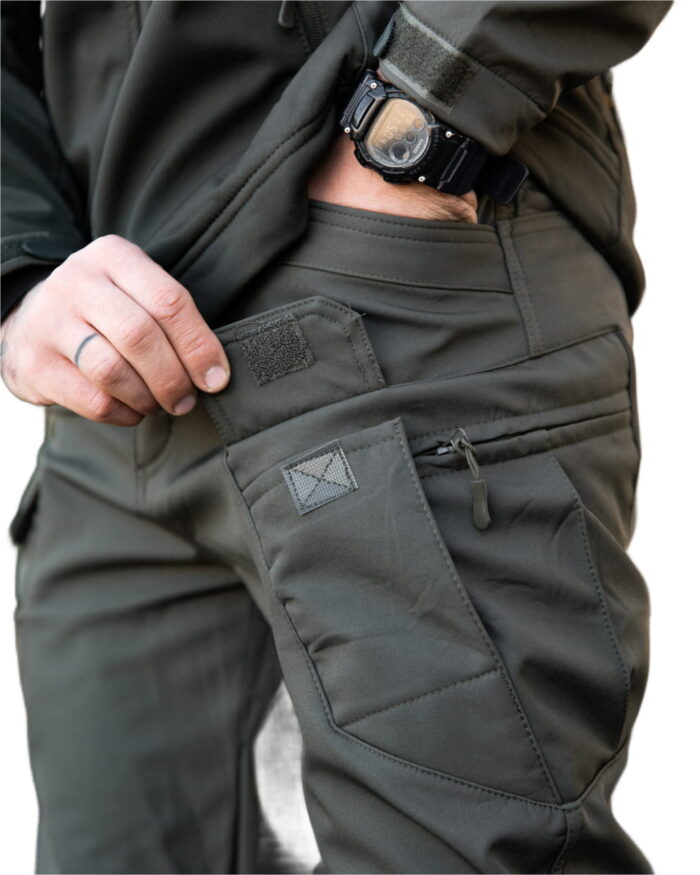 Тактичні штани Maximus Softshell з флісовою підкладкою Оливковий - Зображення 4