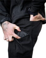 Тактичні штани Maximus Softshell з флісовою підкладкою Чорний - Зображення 5