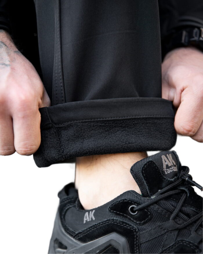 Тактичні штани Maximus Softshell з флісовою підкладкою Чорний - Зображення 6